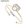 Pulseira charm de abertura Mickey de diamante de desenho animado fofo mais vendida na Europa e nos Estados Unidos, joias Coringa femininas