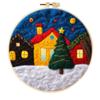 Ins Venta Caliente Halloween Fantasma Calabaza Decoración de Fieltro Colgante para Niños Dibujos Animados Poke Fieltro de Lana Agujado Bordado a Mano Poke