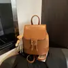 Moda Primaveral 2026 Bolso Sencillo Nuevo Bolso Pequeño de Hombro para Chica con Estilo Mochila Retro Casual