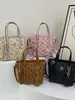 Bolso de Mano de Lujo de Nicho para Mujer 2026 Nuevo Moda Tendencia Monograma Cruzado al Hombro Versátil Bolso Cubo para el Trabajo