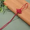 Cuerda para colgar nudo chino nudo cuadrado de 6 discos borla flecos tejido a mano empaque regalo llavero DIY al por mayor productos en stock