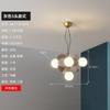 Lámpara de araña roja para habitación infantil, iluminación nórdica, lámpara creativa para dormitorio, lámparas modernas y sencillas para habitación de niños y niñas