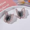 Pendientes de mariposa con destellos de diamante y partículas de súper hada de estilo coreano, accesorios para el cabello, tocado, parches femeninos, material al por mayor