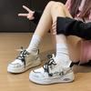 2025 Sapatos Brancos Femininos Primavera Novo Estilo Coreano Ins Casual Esportes Tênis All-match para Estudantes Femininas Rua P308
