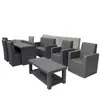 Sofá y silla con tapicería suave anti-colisión especiales para salas de reuniones, mesa de centro con tapicería suave anti-colisión, mesas y sillas anti-colisión, fabricante directo