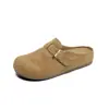 Chinelos Birkenstock Femininos 2026 Outono Nova Moda, Sola Grossa Retrô, Bico Fechado Versátil, Sola Macia Confortável, Resistentes à Sujeira, Para Uso Interno/Externo