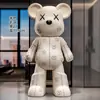 Padrão de Couro Urso Violento Ornamento de Chão Áudio Bluetooth Gabinete de TV Mesa Lateral de Sofá Presente de Inauguração Decoração de Casa