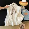 Outono 2026 Novo Estilo Coreano Solta Emagrecedora Versátil Camisa Casual para Mulheres com Design Único Manga Longa Top Tendência