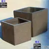 Vasos de Cerâmica para Horta sem Esmalte, Vasos Extra Grandes para Plantio de Árvores em Varandas, Caixas Quadradas de Cerâmica Escovada para Plantio de Vegetais