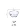 Tazón de Vidrio Transparente con Punto de Cuentas Tazón para Ensalada Hogar Estilo Japonés Tazón para Frutas Vajilla Creativa Popular en Internet Ins Tazón para Postre Nido de Pájaro