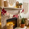 Exclusivo Transfronterizo Día de San Valentín Corazón de Fieltro Blanco Rojo Rosa Bandera de Tirar Banner de Amor Xoxo Decoración de Chimenea