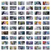 60 Adesivos de Graffiti de Papel de Parede Anime Retangulares Bidimensionais Não Repetitivos para Decorar Mala, Skate, Computador, Geladeira