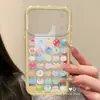Adecuado para funda de teléfono Apple 17, protección de borde completo, diseño de dibujos animados, iPhone 16, sensación de alta gama, estilo nicho para mujer, 14pl, patrón de frutas coloridas de pantalla completa