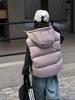 2025 Novo Casaco Curto com Capuz Infantil Colete de Penas 90 Penas de Pato Branco Jaqueta Grossa Quente para Meninos e Meninas