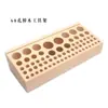 Herramientas de Cuero 68 Agujeros Cosido a Mano DIY Estante de Herramientas de Haya Estante de Almacenamiento Almacenamiento de Herramientas de Estampado Caja de Herramientas