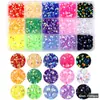 Set de 15 rejillas de diamantes AB de fondo plano de resina en colores jelly, diamantes para decoración de uñas de colores mixtos, diamantes adhesivos DIY hechos a mano, set de accesorios de diamantes transparentes grandes