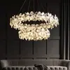 Lustre retrô francês-americano para restaurante, luminária pendente vintage de cerâmica de alta qualidade para casas de chá, lojas de roupas e pousadas