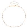 Collar de conchas de agua dulce europeas y americanas de alta calidad, diseño barroco único, elegante y elegante, cadena para el cuello, cadena para clavícula para mujer.