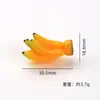 Colgante Llavero 3D Fruta Realista Grande Shangding con Durian, Mangostán, Pitahaya y Mango para Manualidades DIY