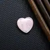 Corazón de Melocotón de Cristal Venta al por mayor Transfronteriza Colgante de Jade Accesorios Pulsera Colgante Hecho a Mano en Forma de Corazón Adorno 20 mm Piedra Preciosa