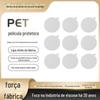 Os fabricantes fornecem película protetora transparente redonda quadrada PET/PE/PVC para painel de tela, qualquer filme de corte e vinco