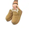 Sapatos Birkenstock para Mulheres, Sola Grossa, Botas de Neve Quentes, Novos Sapatos de Inverno 2026 Slip-On para Mulheres, Sapatos de Algodão de Cano Baixo para Mulheres