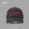 Gorra de Béisbol Americana Lavada con Agujeros Viejos para Hombre y Mujer para Combinar con Todo Gorra de Letras Muestra Rostro Muestra Parejas Sombrero para el Sol