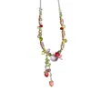 "Armonía de Primavera y Paisaje Claro" Collar de Flor de Cuentas Dopamina Colorida Fresa Cadena para Clavícula Estilo Fresco Pastoral Primavera y Verano