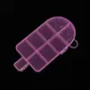 Caja de Joyería de Cuentas DIY Caja de Almacenamiento Transparente Rosa Corazón Mariposa Concha para Colocar Cuentas Banda de Goma Caja de Plástico