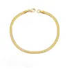 Pulsera de Cadena Plana Hueso de Serpiente de Acero de Titanio, Estilo Moderno y Sencillo para Hombres y Mujeres, Joyería Popular en Amazon y Aliexpress