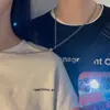 Collar magnético para pareja hombres y mujeres un par de imanes atraen estudiantes cadena para clavícula de pareja cadena para suéter regalo personalizado