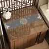 Nuevo Mantel de Mesa Estilo Chino, Cubierta de Mesa de Noche de Vidrio Blando Transparente de PVC Estilo Chino, Impermeable, Resistente al Aceite, Resistente al Calor, Lavable
