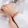 Pulsera tejida a mano de Paz y Alegría Estrella de Seis Puntas de Plata Cuerda de Mano de Nicho Pulsera de Regalo de Cumpleaños para Pareja Novia Mujer