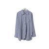 [Oufan] Estilo Coreano Casual Diseño Rayado Bolsillo Manga Larga Camisa para Mujer Holgada Midi Versátil Cárdigan 2003
