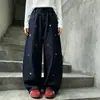 Jeans Anchos Sueltos para Niñas con Corazones Bordados, Pantalones Largos Casuales, Pantalones Rectos de Moda Nuevos 2026 para Niños Mayores, Otoño