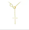 Popular Collar Cruz de Figura de Ocho Minimalista Estilo Europeo y Americano, Cadena de Clavícula de Moda para Mujeres