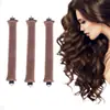 Rizadores de Cabello sin Calor, Estilo Europeo y Americano, Herramienta Rizadora de Olas Grandes de Goma de 3 cm para Dormir, Sin Daño al Cabello, Venta al por Mayor Transfronteriza