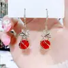 Pendientes de Plata con Borla Larga y Circonita, Pendientes de Diseño de Nicho de Alta Gama Estilo Coreano, Accesorios para Orejas Super Hada de Lujo Ligero