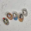 Yitu Pingüino Plano de Hormiga Pegatinas para Uñas Artísticas Pingüino Pequeño Lindo y Divertido Pegatinas Decoraciones Yt7488