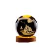 Artesanía decorativa de cristal de cristal con tallado láser interior de canguro 3D al por mayor transfronterizo, adornos de bola de cristal luminosa