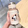 Taza Isotérmica Sencilla con Forma de Cachorro y Correa de Transporte Conveniente, Vaso para Beber Directamente para Oficina y Hogar, Viene con Tapa para Servir Agua, Vaso para Beber Lindo y Divertido