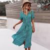 Vestido Floral Transfronterizo Europeo y Americano Kaikuo Verano 2026 Comercio Exterior Amazon Elegante Vestido Largo Moderno y con Estilo