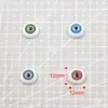 Ojos de Cerámica Animales Hechos a Mano para Manualidades DIY de 12 mm, 4 Colores, Ojo de Diablo Acrílico Semicircular, Parche de Ojo Falso para Muñeca