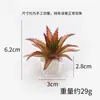 Decoração de micro paisagem, adereços de plantas suculentas mini simuladas, ornamentos para mesa de escritório, decorações de plantas em vaso de plástico