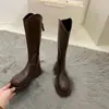 Botas de Caballero de Calibre Grande para Mujer No por Encima de la Rodilla Tallas Grandes Piernas Gruesas Botas Largas Personas Bajas 2026 Otoño/Invierno Nuevas Botas de Caña Alta