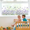 Suministro Exclusivo Transfronterizo de Pegatinas Electrostáticas Florales de Primavera Personalizadas para Decoración de Vidrio de Ventana, Pegatinas Electrostáticas de Vidrio Visibles por Ambos Lados