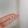 Pendientes de plata 925 para estudiantes femeninas, diseño simple y moderno, estilo ins, 2023