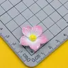 Clip para el pelo de flor de cinco pétalos puntiagudos con destellos finos de color brillante, pinza para el pelo, cuerda para el pelo, pinza de sujeción, pegamento de crema, pegatina para nevera DIY, accesorios de resina, accesorios