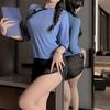 Lingerie Sexy, Conjunto de Uniforme Escolar da República da China, Pijama de Renda Ultrafino, Role Play de Tentação, Suporta Dropshipping