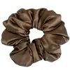 Diadema de satén scrunchie extragrande de moda 2025 para mujer que no tira del pelo
